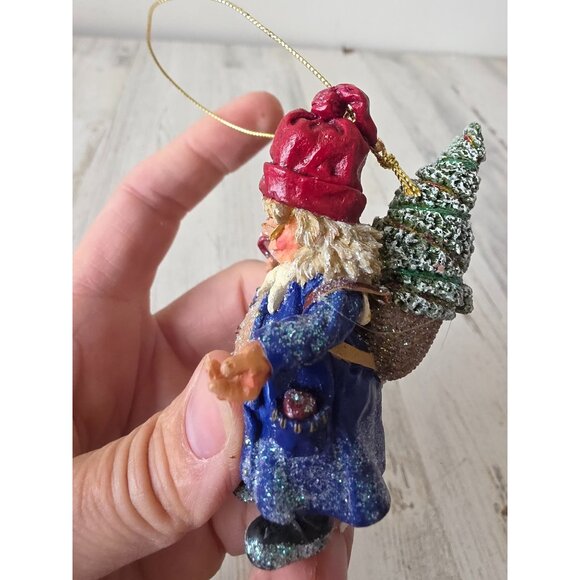 D henderson drolleries plague elf ornament sparkle glitter 4th of July vintage 2 - Picture 4 of 8